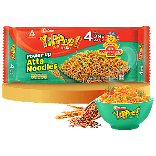 Buy Sunfeast Yippee Atta Noodles Power Up Masala 280 Gm Online At