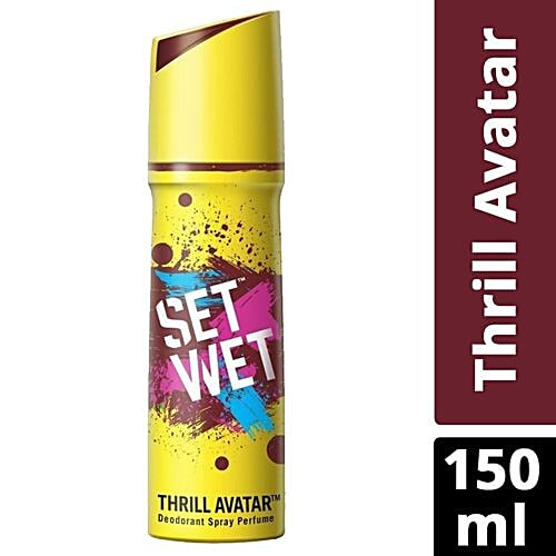 Buy Set Wet Deodorant Spray Perfume Thrill Avatar 150 ml Online - Main Image