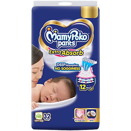 Buy Mamypoko Pants For Kg Of New Born 32 Pcs Online At Best
