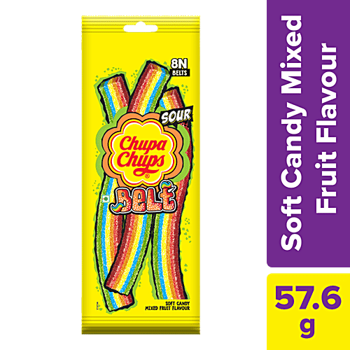 Chupa Chups Sour Belt Candy 57.6 gm
