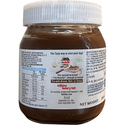 Nutella Ferrero Hazelnut Spread With Cocoa 350 Gm