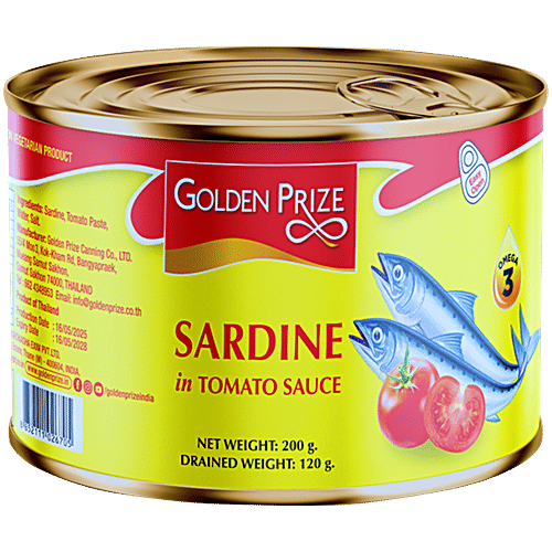 Golden Prize Canned Sardine in Tomato Sauce, 200 g