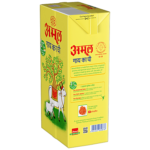 Amul Cow Ghee, 1 Liter Tetra P