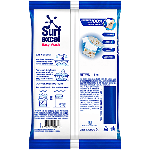 Surf Excel Easy Wash Detergent Powder (1 kg)