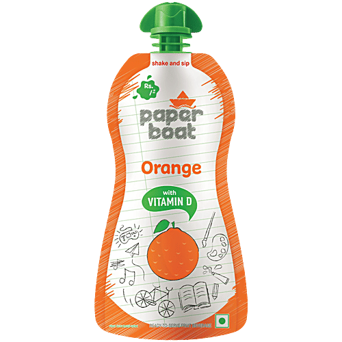 Paper Boat Orange Juice With Vitamin D, 150 ml