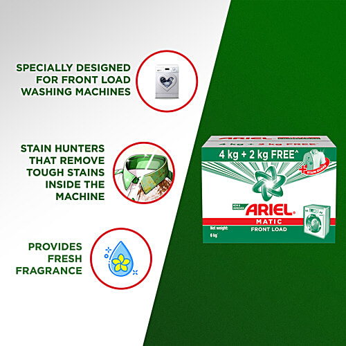 Ariel Matic Front Load Detergent Powder 4+2 Kg