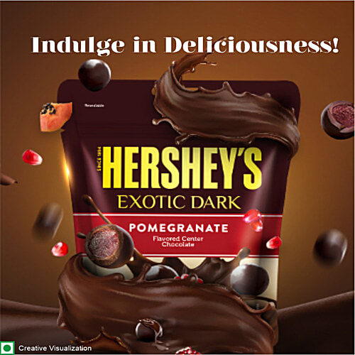Hershey's Exotic Dark Pomegranate Center Chocolate 100 gm