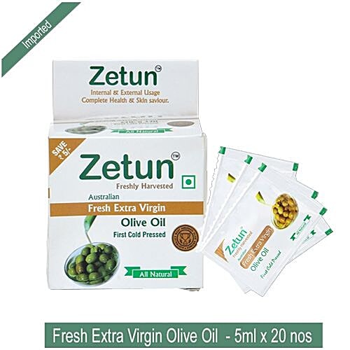Buy Zetun Australian Olive Oil - Extra Virgin 5 ml (Pack of 20
