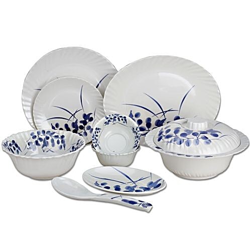 Buy Wood Kemp Dinner Set Mariya Melamine M3 32 Pcs Online At Best