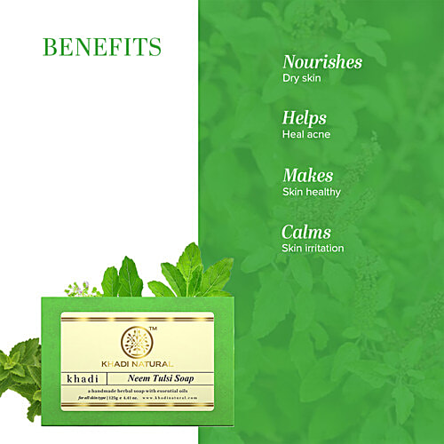 Khadi Natural Neem Tulsi Handmade Soap