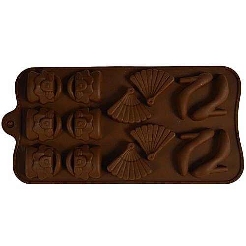 Buy DP Silicon Chocolate Baking Mould Multi Shapes Online at
