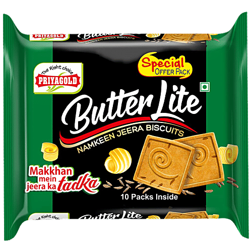 Buy Priyagold Butter Lite Jeera Biscuit Crunchy Online at Best