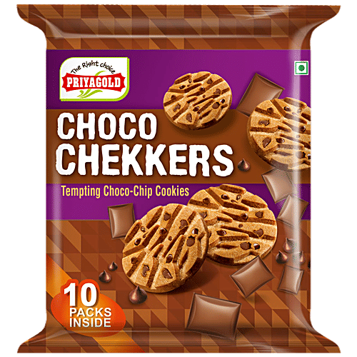 Buy Priyagold Choco Chekkers - Choco-Chip Cookies Online at Best