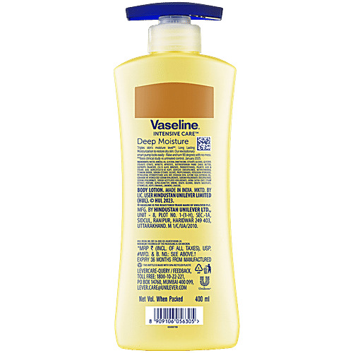Vaseline Intensive Care Deep Body Lotion (Long Lasting Moisturization For Healthy, Glowing Skin)