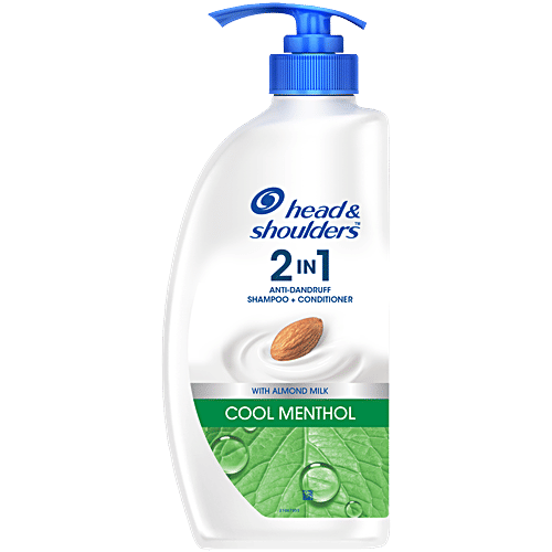 Head Shoulders Cool Menthol in Anti-Dandruff Shampoo Conditioner,  Upto 100% Dandruff Free, 650 ml