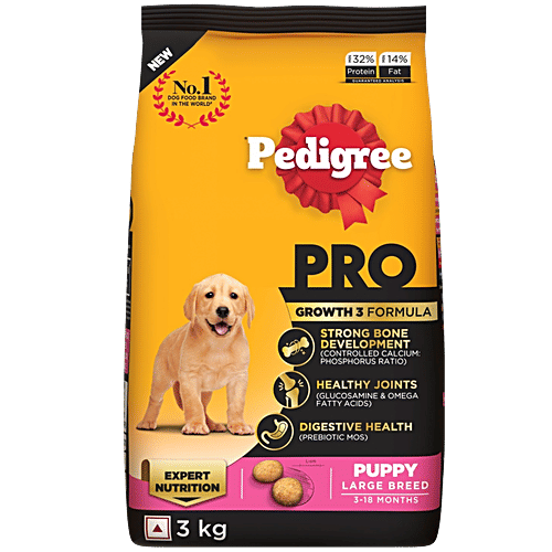 Buy Pedigree PRO Puppy (3 to 18 Months) Large Breed Dry Dog Food