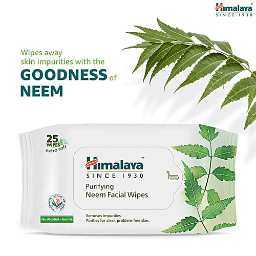 Himalaya Purifying Neem 25 Facial Wipes