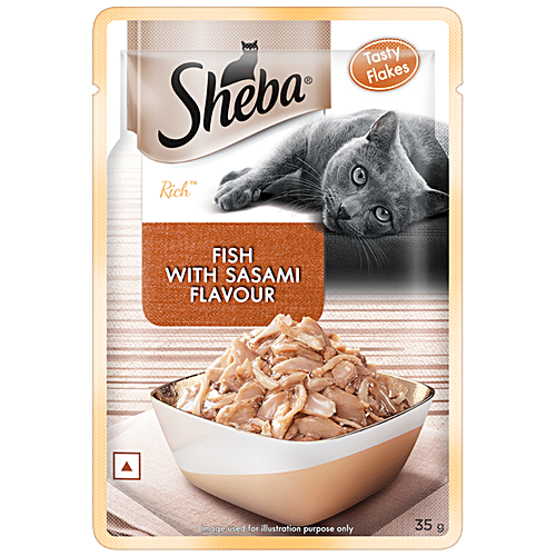 Sheba Fish With Sasami Flavour Wet Cat Food, 35 g