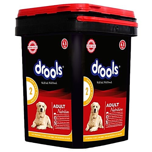 Buy Drools Dog Food Chicken Egg, Adult kg (Free Container