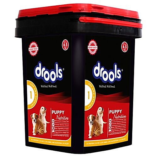 Buy Drools Dog Food Chicken Egg, Puppy kg (Free Container