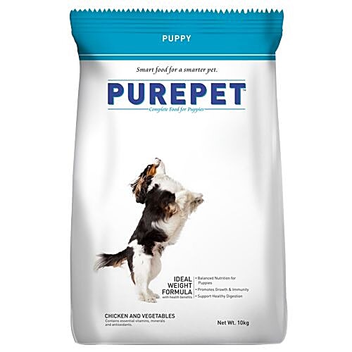 Purepet Chicken Vegetable Puppy Dog Dry Food, 10 kg