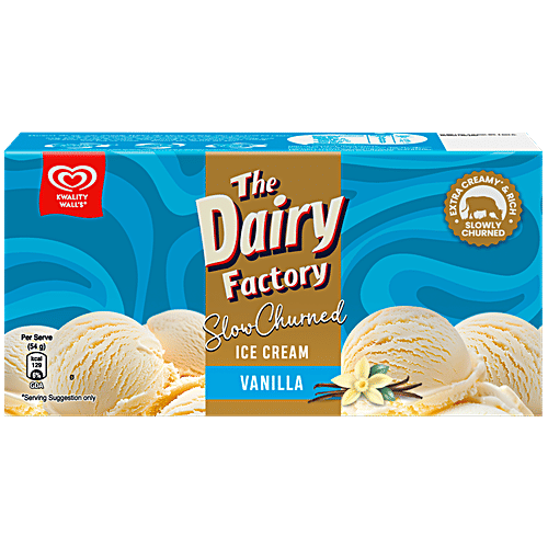 Kwality Wall's The Dairy Factory Vanilla Ice Cream, 700 ml