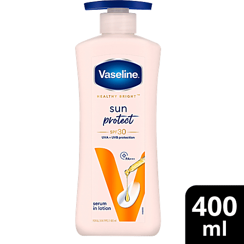 Vaseline Healthy Bright Sun Protect Body Lotion, 400 ml