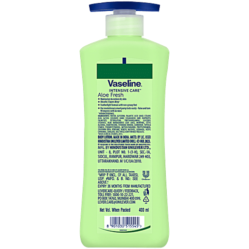 Vaseline Intensive Care Aloe Fresh Body Lotion 400Ml