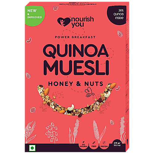 Buy Nourish you Quinoa Muesli - Honey &amp; Nuts Online at Best Price of Rs ...