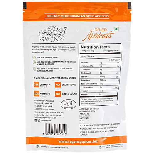 Regency Dried Apricots 200G