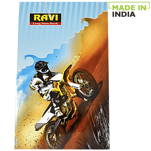 Buy Ravi Notebook Soft Bound Un Ruled Long Size 80 Pages Online At Best ...