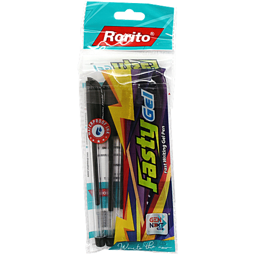 Rorito Fasty Gel Pens Black, pcs