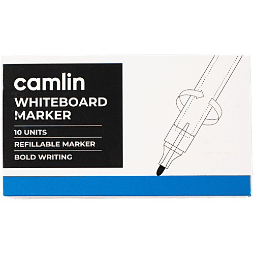 Buy Camlin Kokuyo Whiteboard Marker Pen Blue 10 Pcs Online At Best