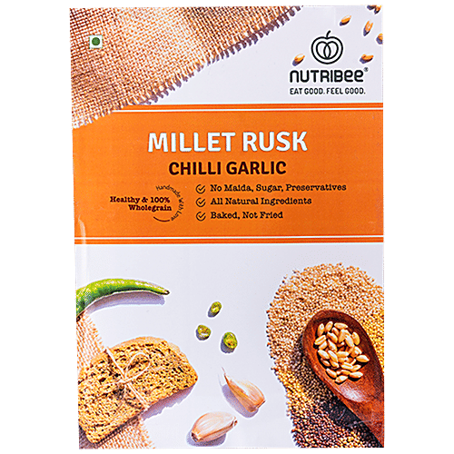 Chilli Rusk Buy Nutribee Millet Rusk - Chilli Garlic Online at Best Price of Rs 125 ...