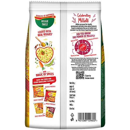 Saffola Veggie Twist Instant Masala Oats 500 Gm