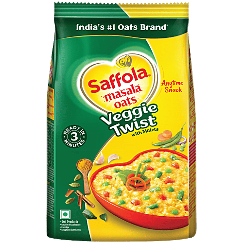 Saffola Veggie Twist Instant Masala Oats 500 Gm
