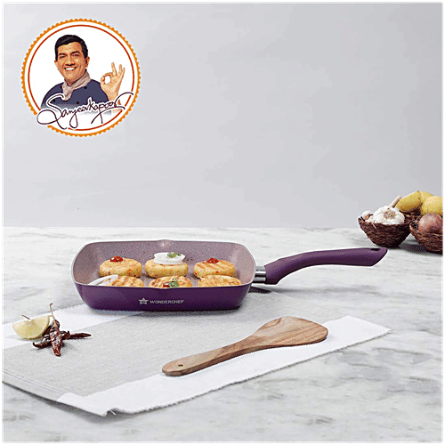 Buy Wonderchef Non-Stick Aluminium Grill Pan 26 cm Online at