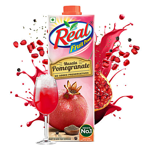 Real Fruit Power Masala Pomegranate Juice, L