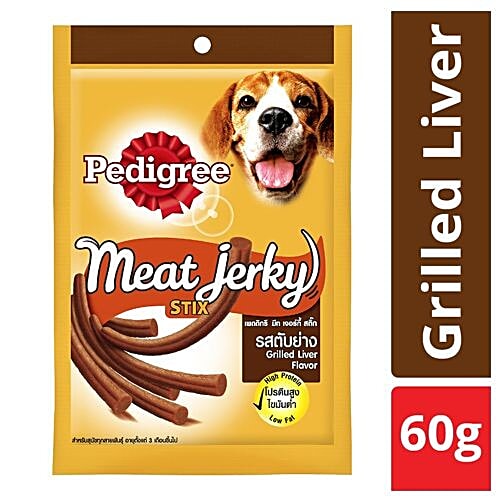 Buy Pedigree Meat Jerky Stix For Adult Dogs, Grilled Liver Flavour