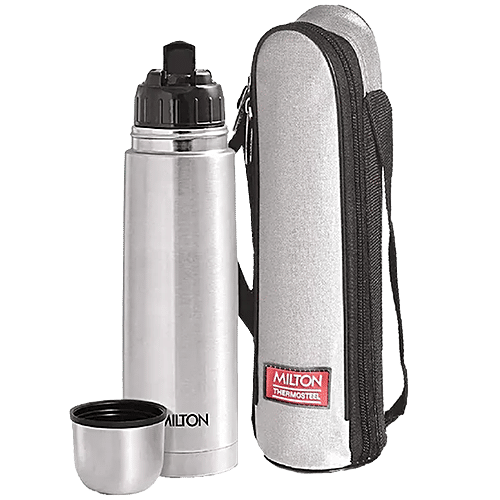 Buy Milton Water Flask Insulated Thermosteel, Flip Lid Silver