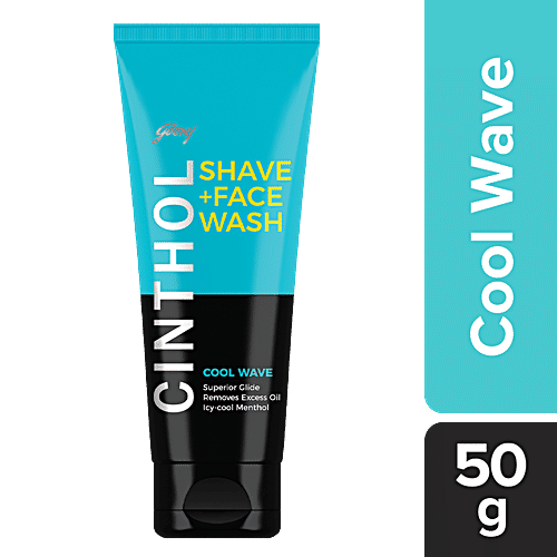 Buy Cinthol 2-in-1 Shaving Cream + Face Wash - Cool Wave Online at