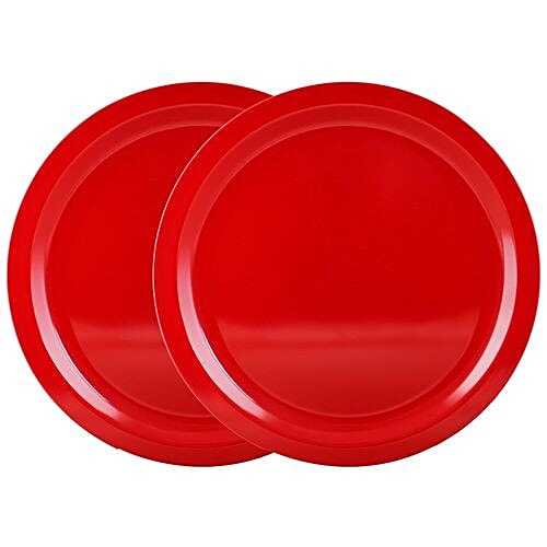 Buy Iveo Dinner Plate Set 100% Melamine Red Online at Best