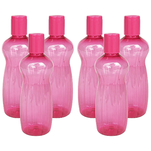 Buy Princeware Pet Plastic Water Bottle - Pink, Aster, L3021X6 PK