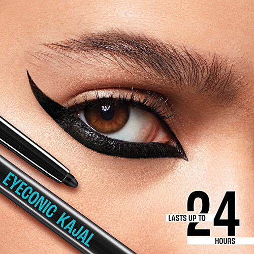 Lakme Eyeconic Kajal Twin, Deep Black 0.35 G (Pack Of 2)