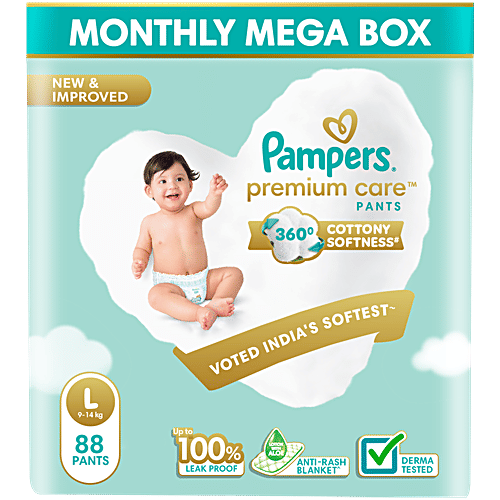 Pampers Premium Care Diaper Pants Large, 88 pcs