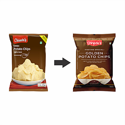 Chheda'S Golden Lightly Salted Potato Chips 170 Gm