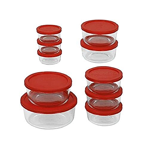 Pyrex Storage Containers With Lids, 475 ml