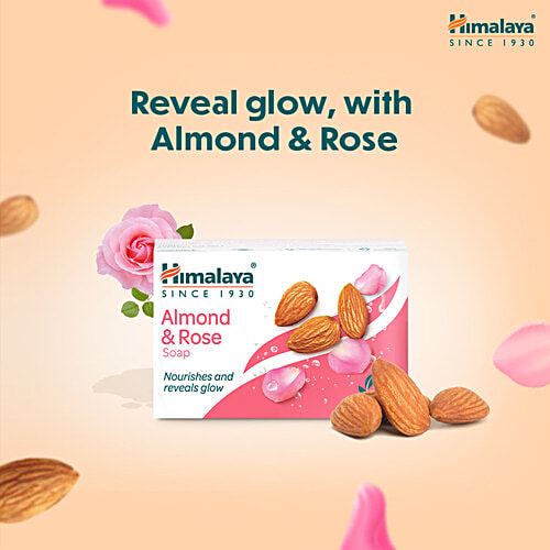 Himalaya Almond & Rose Soap 125G (Pack Of 4)