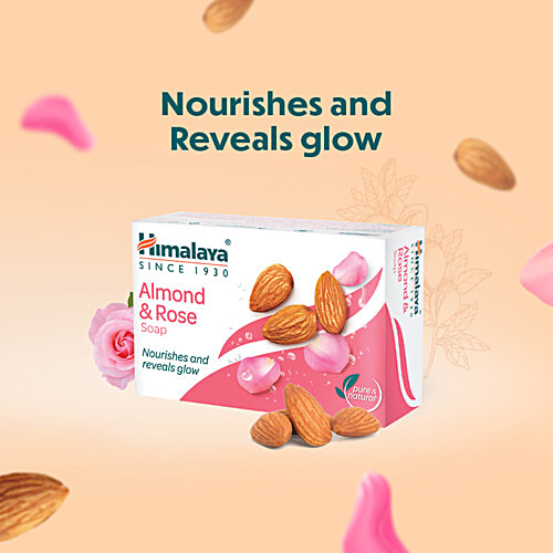 Himalaya Almond & Rose Soap 125G (Pack Of 4)