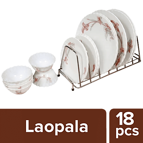 LaOpala Dinner Set Opalware, Diana, Melody, White, 18 pcs